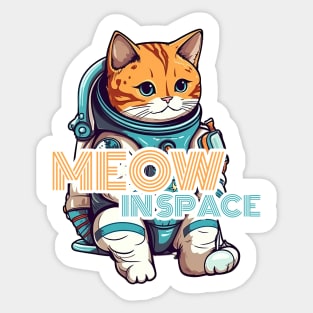 Astronaut cat Sticker